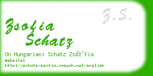 zsofia schatz business card